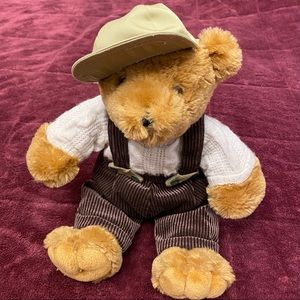 Dan Dee Collection Bear Corduroy Jumpsuit Hat 15”